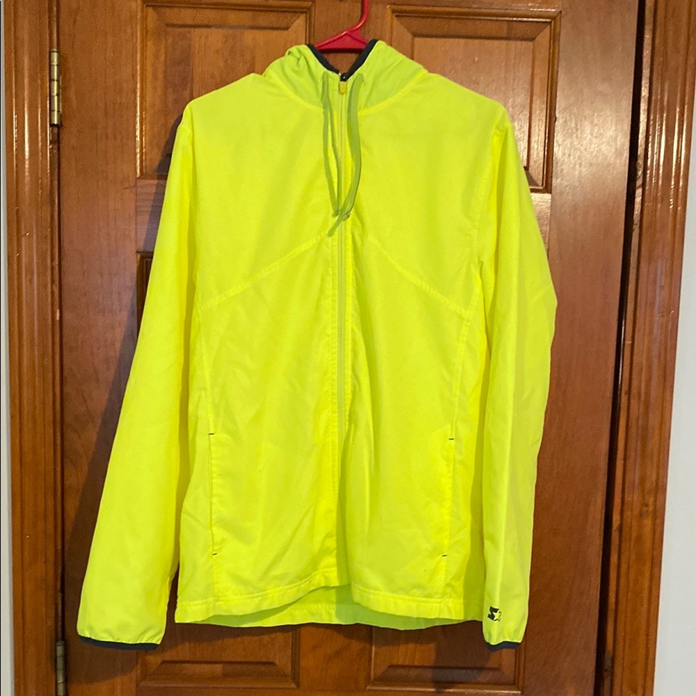 Starter Men's Fluorescent Yellow Windbreaker